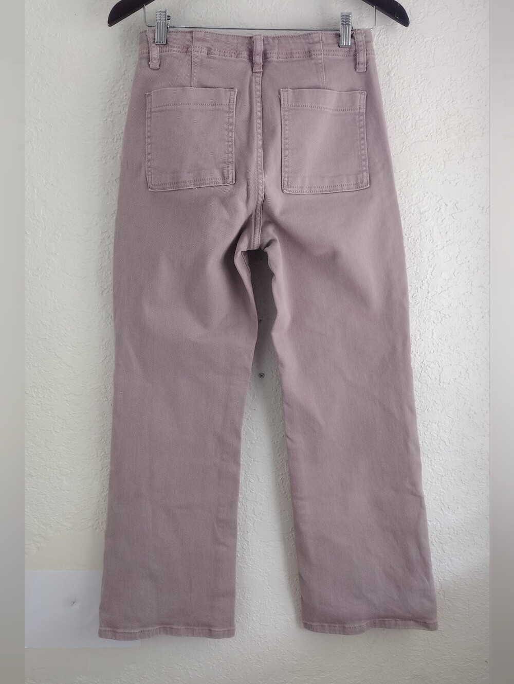Risen Jeans High-Rise Wide-Leg Jeans in Dusty Rose - Picture 6 of 6